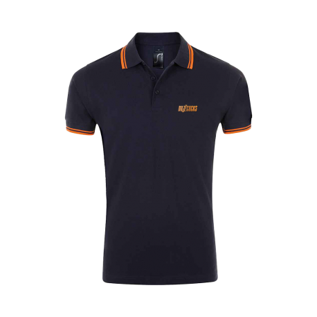Embroidered Navy Polo Shirt