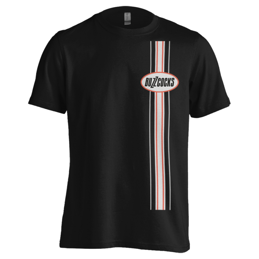 Retro Stripe Black T-Shirt